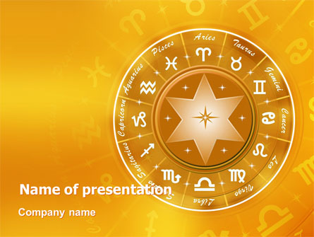 Zodiac Presentation Template, Master Slide