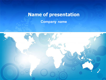 World Map Presentation Template, Master Slide