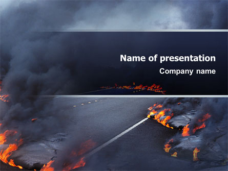 Disaster Presentation Template, Master Slide