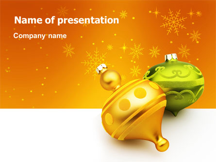 Decorations Of New Year Presentation Template, Master Slide