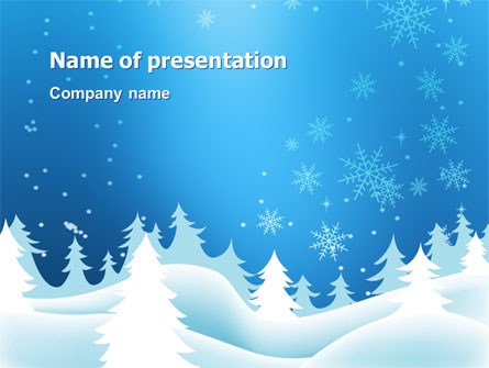 Forest Snow Presentation Template, Master Slide