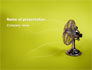 Ventilator On Light Olive Background slide 1