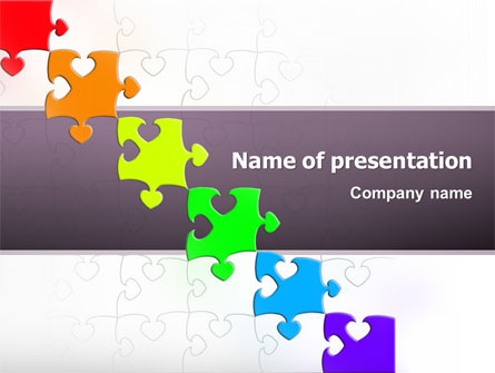 Fancy Jigsaw Presentation Template, Master Slide