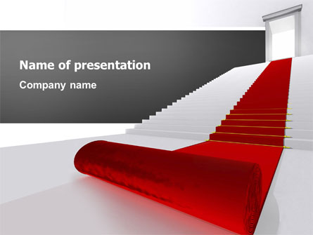 Red Carpet Presentation Template, Master Slide