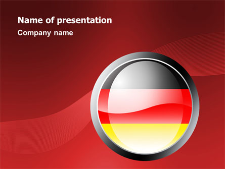 Germany Sign Presentation Template, Master Slide