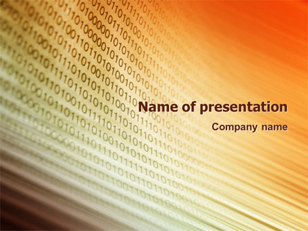 Abstract Computer Presentation Template, Master Slide