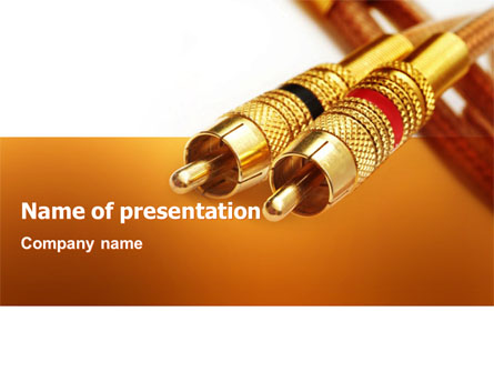 RCA Connector Presentation Template, Master Slide