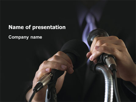 Speech Presentation Template, Master Slide