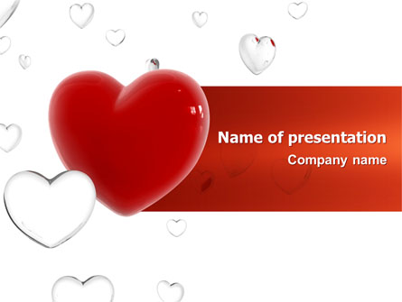 Hearts Presentation Template, Master Slide