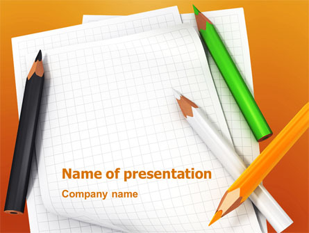 Notebook Presentation Template, Master Slide