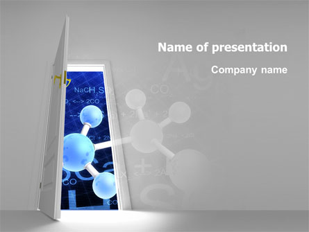 Atom Structure Presentation Template, Master Slide