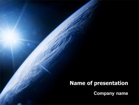 Earth From Space Presentation Template, Master Slide