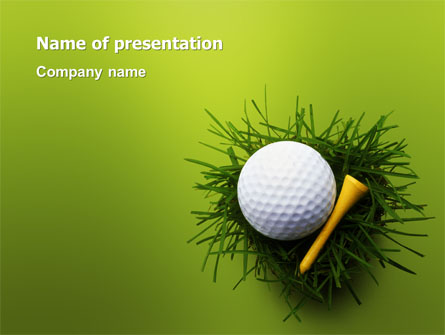 Golf Ball In The Nest Presentation Template, Master Slide