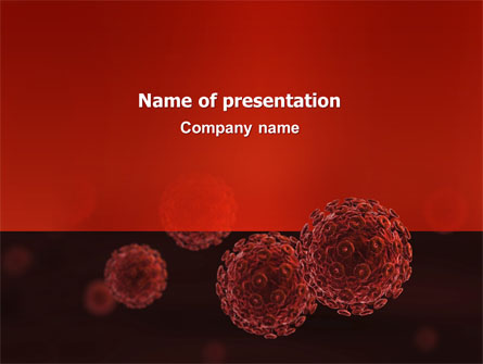 Red Corpuscles Presentation Template, Master Slide