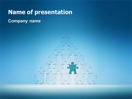 Puzzle Pyramid Presentation Template, Master Slide