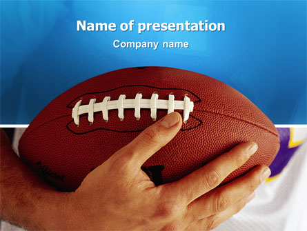 American Football Ball And Rugby Ball Presentation Template, Master Slide