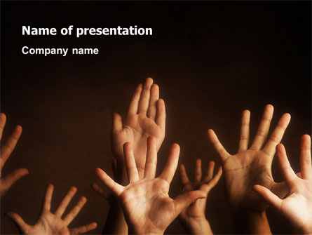 Hands Up Presentation Template, Master Slide