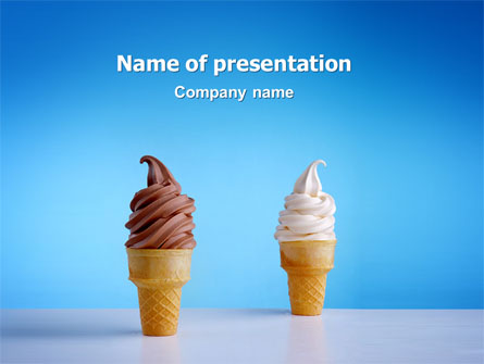 Chocolate And Vanilla Ice Cream Presentation Template, Master Slide