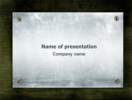 Steel Board Presentation Template, Master Slide