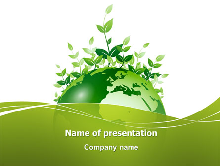 Green Environment Presentation Template, Master Slide