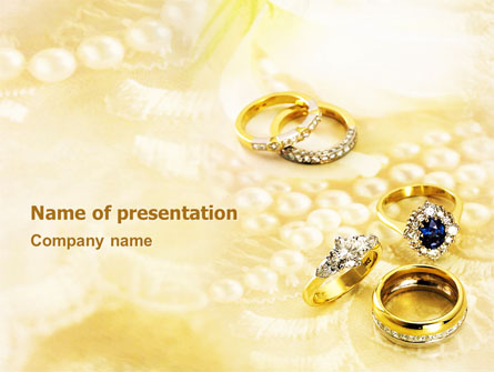 Precious Rings Presentation Template, Master Slide