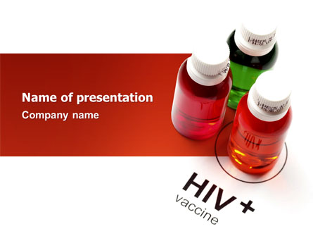 HIV Vaccine Presentation Template, Master Slide