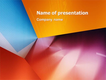 Colorful Angles Presentation Template, Master Slide