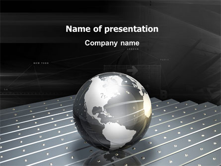 Globe Of Steel Presentation Template, Master Slide