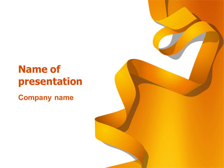 Orange String Presentation Template, Master Slide
