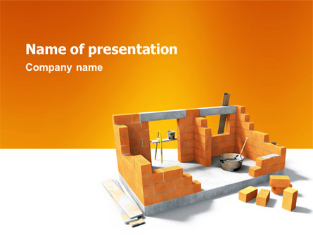 Incomplete Building Presentation Template, Master Slide