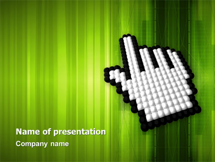 Cursor Hand Presentation Template, Master Slide