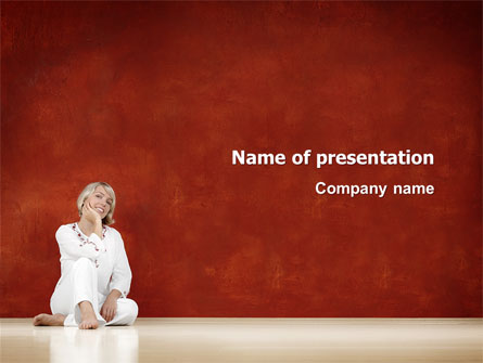 Lady In White Presentation Template, Master Slide