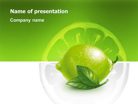 Green Lemon Presentation Template, Master Slide