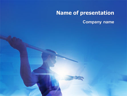 Javelin Throwing Presentation Template, Master Slide