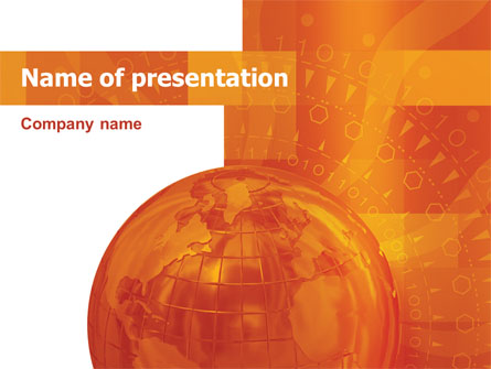 Wide World Business Presentation Template, Master Slide