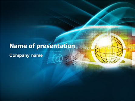 World Online Presentation Template, Master Slide