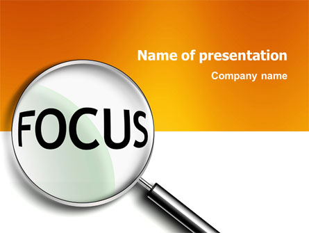 Focus Presentation Template, Master Slide