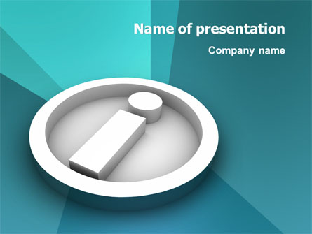 Information Presentation Template, Master Slide