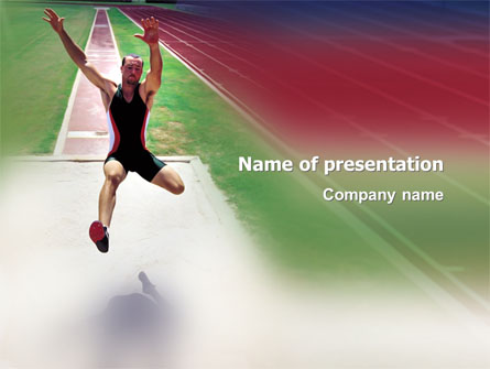 Broad Jump Presentation Template, Master Slide