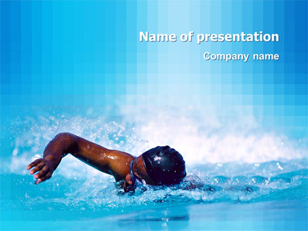 Swimming Presentation Template, Master Slide