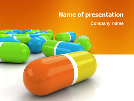 Colored Pills Presentation Template, Master Slide