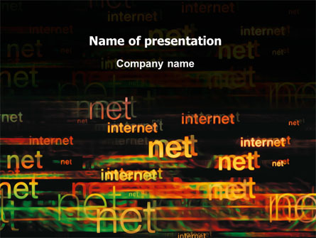 Internet Virtual Space Presentation Template, Master Slide