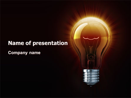 Light Bulb Presentation Template, Master Slide