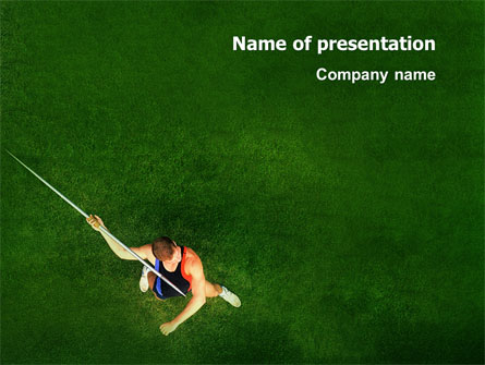 Spear Thrower Presentation Template, Master Slide