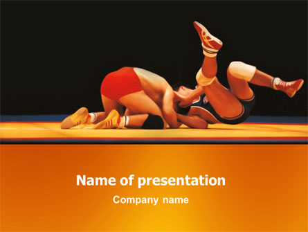 Wrestlers Presentation Template, Master Slide