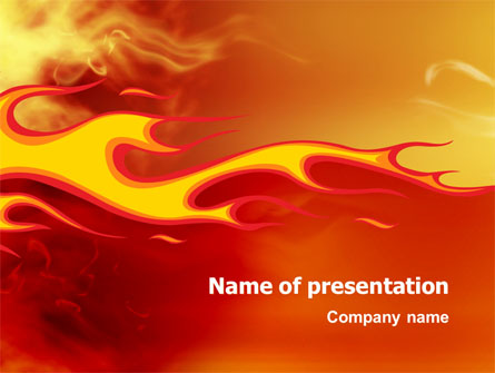 Fire Flame Presentation Template, Master Slide