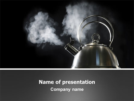 Boiling Kettle Presentation Template, Master Slide