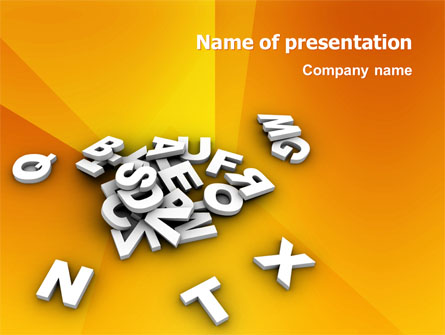 Letters Presentation Template, Master Slide