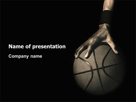 Basketball Player Presentation Template, Master Slide