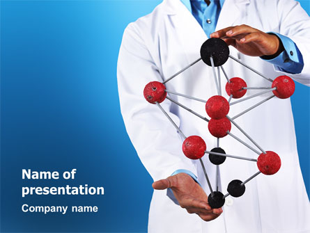 Molecule Model Of Hydrocarbon Presentation Template, Master Slide